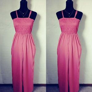 comfy coral jumpsuit
